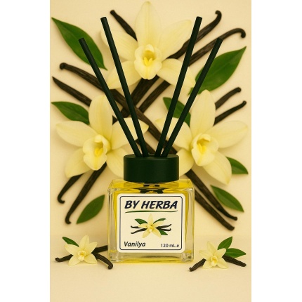 By Herba Vanilya Aromalı Çubuklu Oda Kokusu – Sıcaklık ve Huzurun Buluştuğu Koku